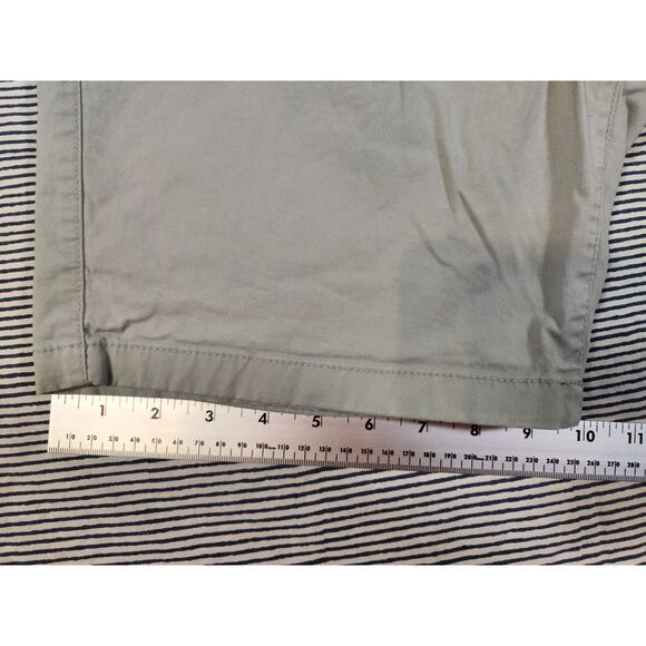 Paper Denim & Cloth Large $75 Khaki Cotton Stretch Drawstring Pull-On‎ 6" Shorts - Picture 3 of 11